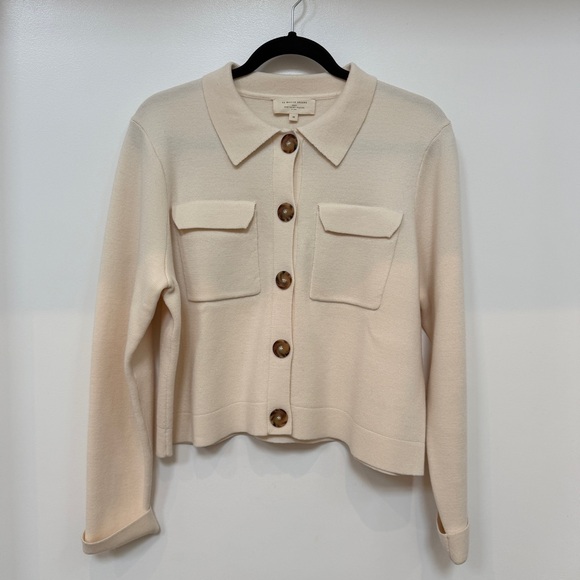 Sezane Betty Cardigan in Ecru - Picture 2 of 8